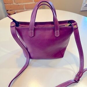 Purple Portland leather medium crossbody bag. Great condition!